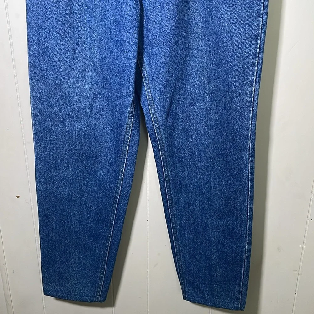 1980s Lee Women’s High Waist Tapered Jeans Size 14 Medium - Picture 3 of 10